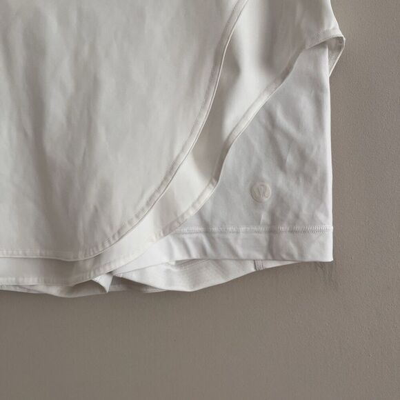 Lululemon Asymmetrical Layered High Rise Skort size 8 White Tennis Pickleball - Picture 5 of 14